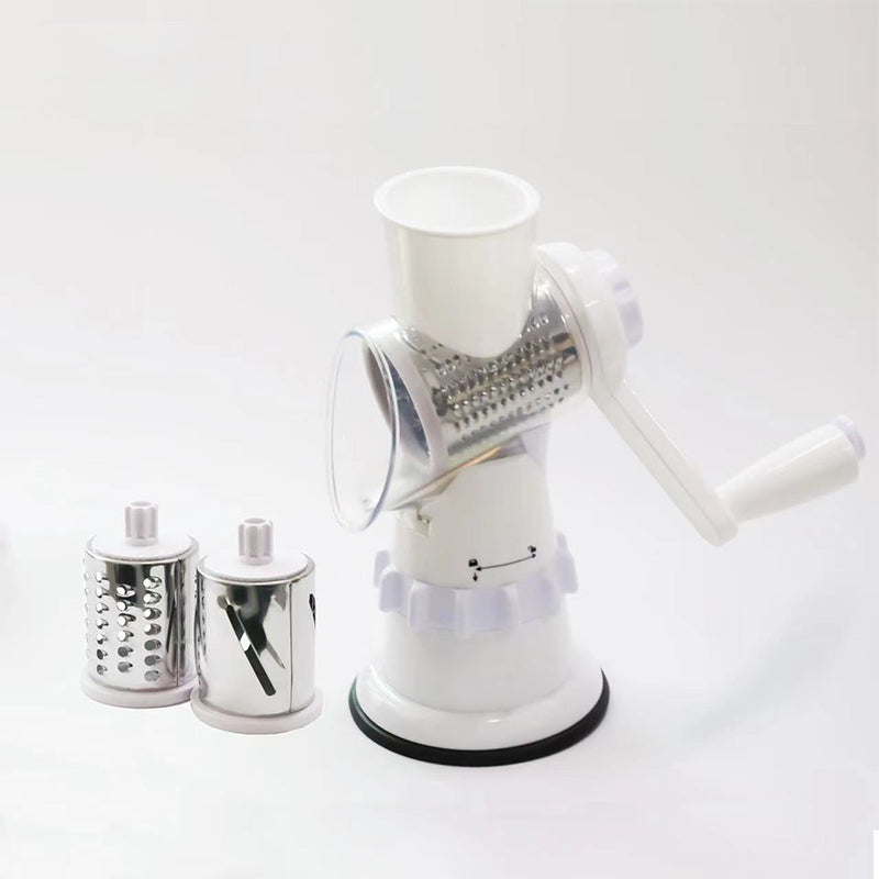 3-in-1 Rotary Cheese Grater – Effortless Food Preparation with Versatile Blades 0