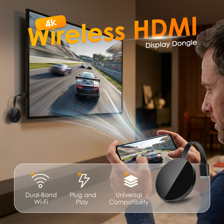 4K Wireless HDMI Display Dongle – Effortless Streaming For Every Device 1
