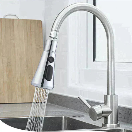 720° Rotatable Kitchen Faucet Spray Head – Versatile Three-Function Water Control 1
