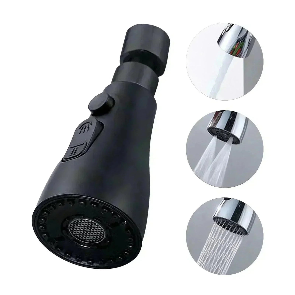 720° Rotatable Kitchen Faucet Spray Head – Versatile Three-Function Water Control 9