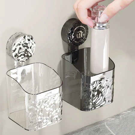 Adhesive Bathroom Storage Shelf – Effortless Space-Saving Organization 7