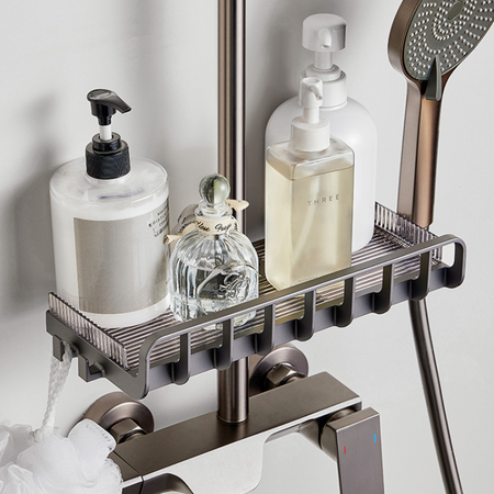 Adjustable Metal Shower Caddy – Effortless Shower Storage Solution 0