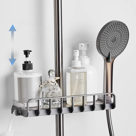 Adjustable Metal Shower Caddy – Effortless Shower Storage Solution 3