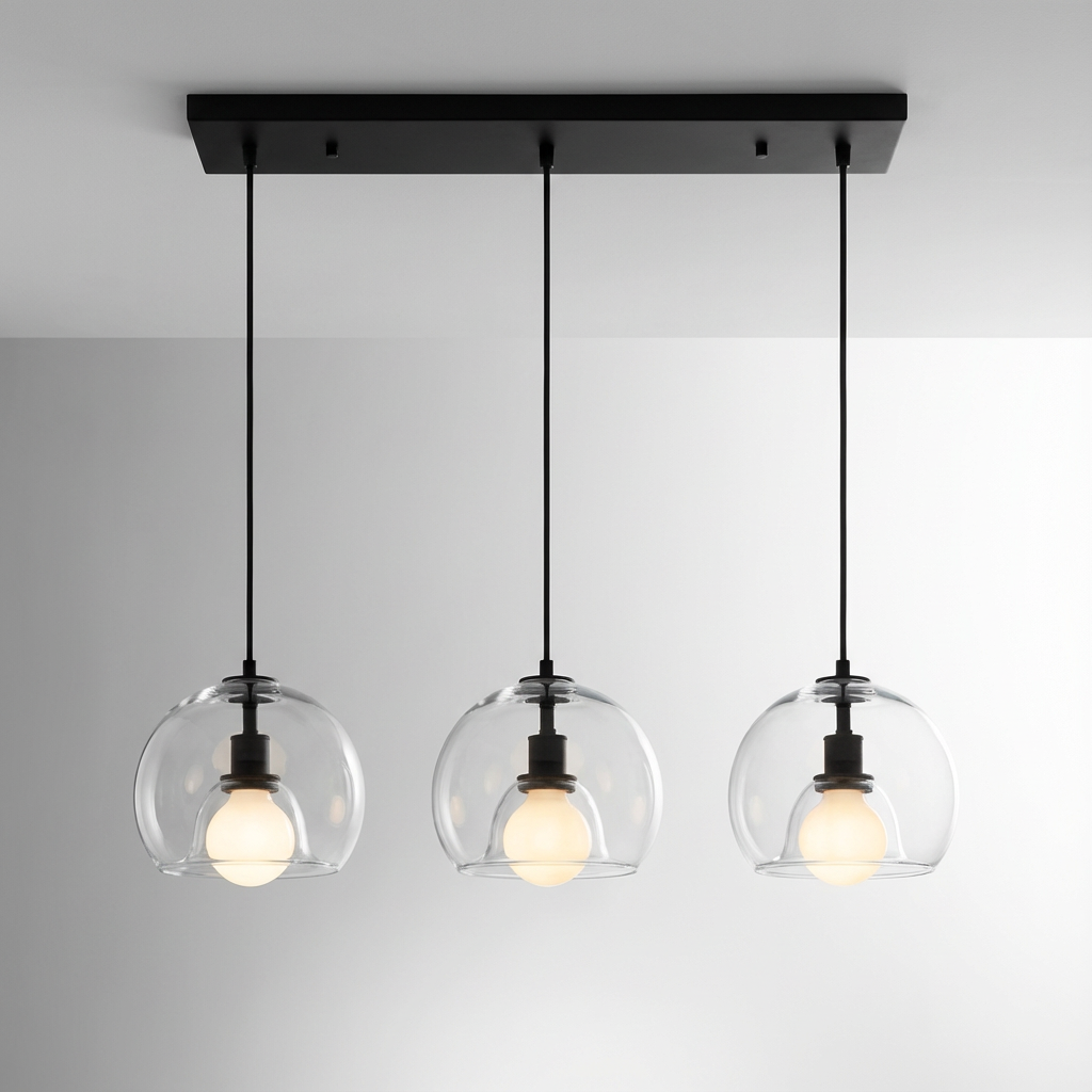 Anele Modern Glass Pendant Light – Stylish Illumination for Kitchen Islands 14