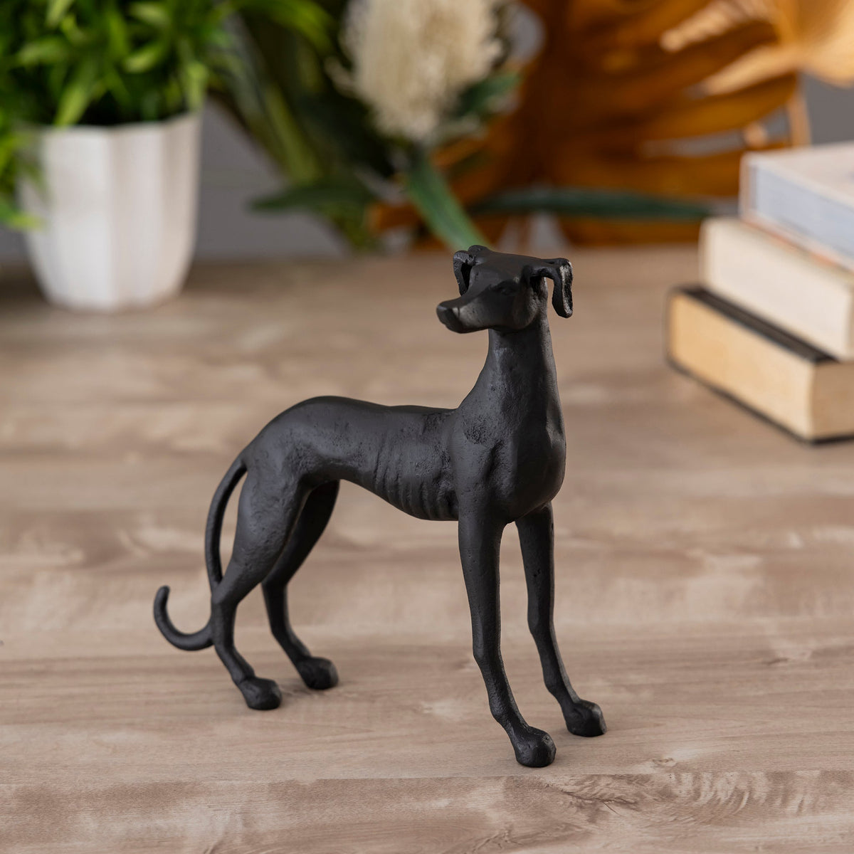 Antique Bronze Greyhound Dog Statue – Timeless Elegance for Home Decor 1