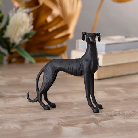 Antique Bronze Greyhound Dog Statue – Timeless Elegance for Home Decor 3