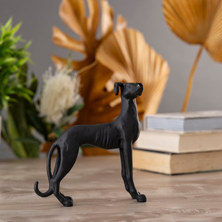 Antique Bronze Greyhound Dog Statue – Timeless Elegance for Home Decor 4