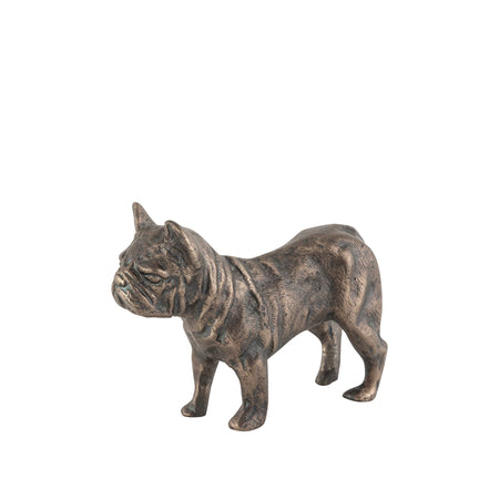 Antique Bronze Pug Dog Statue – Elegant Statuary for Unique Home Decor 3