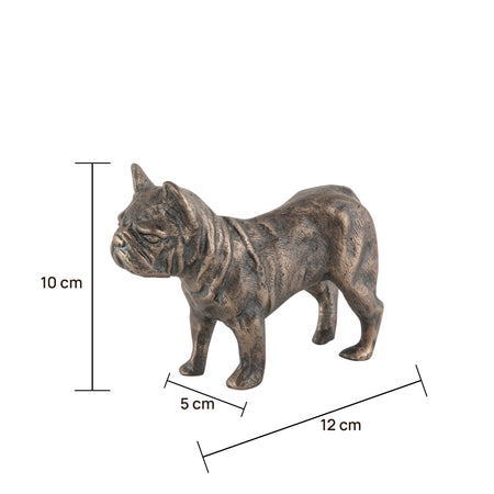 Antique Bronze Pug Dog Statue – Elegant Statuary for Unique Home Decor 4