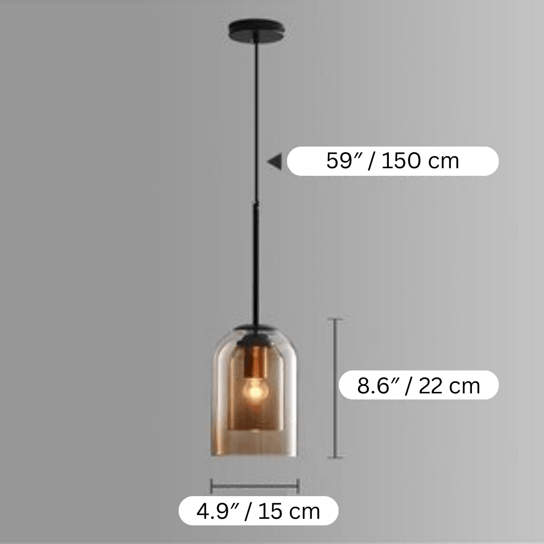 Asu Nordic Glass Pendant Light – Sleek Elegance for Contemporary Spaces 5
