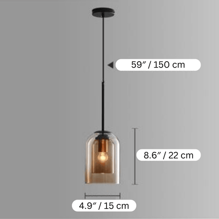 Asu Nordic Glass Pendant Light – Sleek Elegance for Contemporary Spaces 5