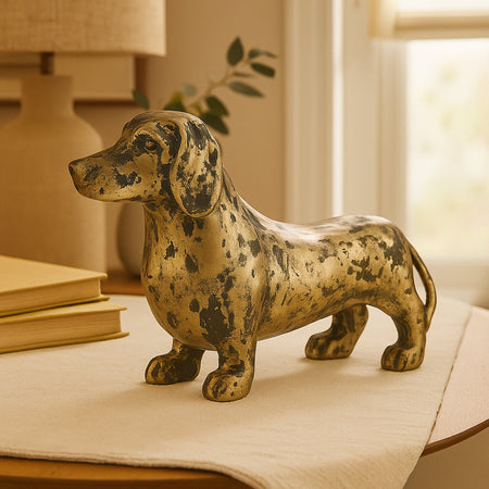 Charming Dachshund Dog Statue – Elegant Accent For Dog Lovers 0