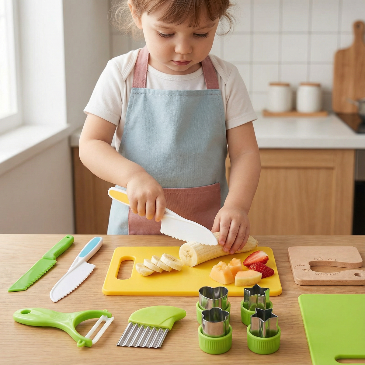 Children's Safe Cutting Knife Set – Engaging Tools for Little Chefs 0