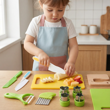 Children's Safe Cutting Knife Set – Engaging Tools for Little Chefs 0