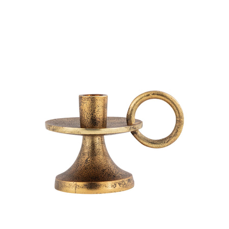 Corby Short Taper Candle Holder Antique Brass – Timeless Elegance for Refined Spaces 5