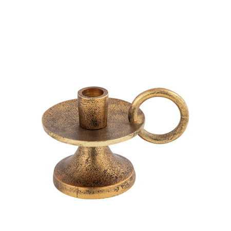 Corby Short Taper Candle Holder Antique Brass – Timeless Elegance for Refined Spaces 6