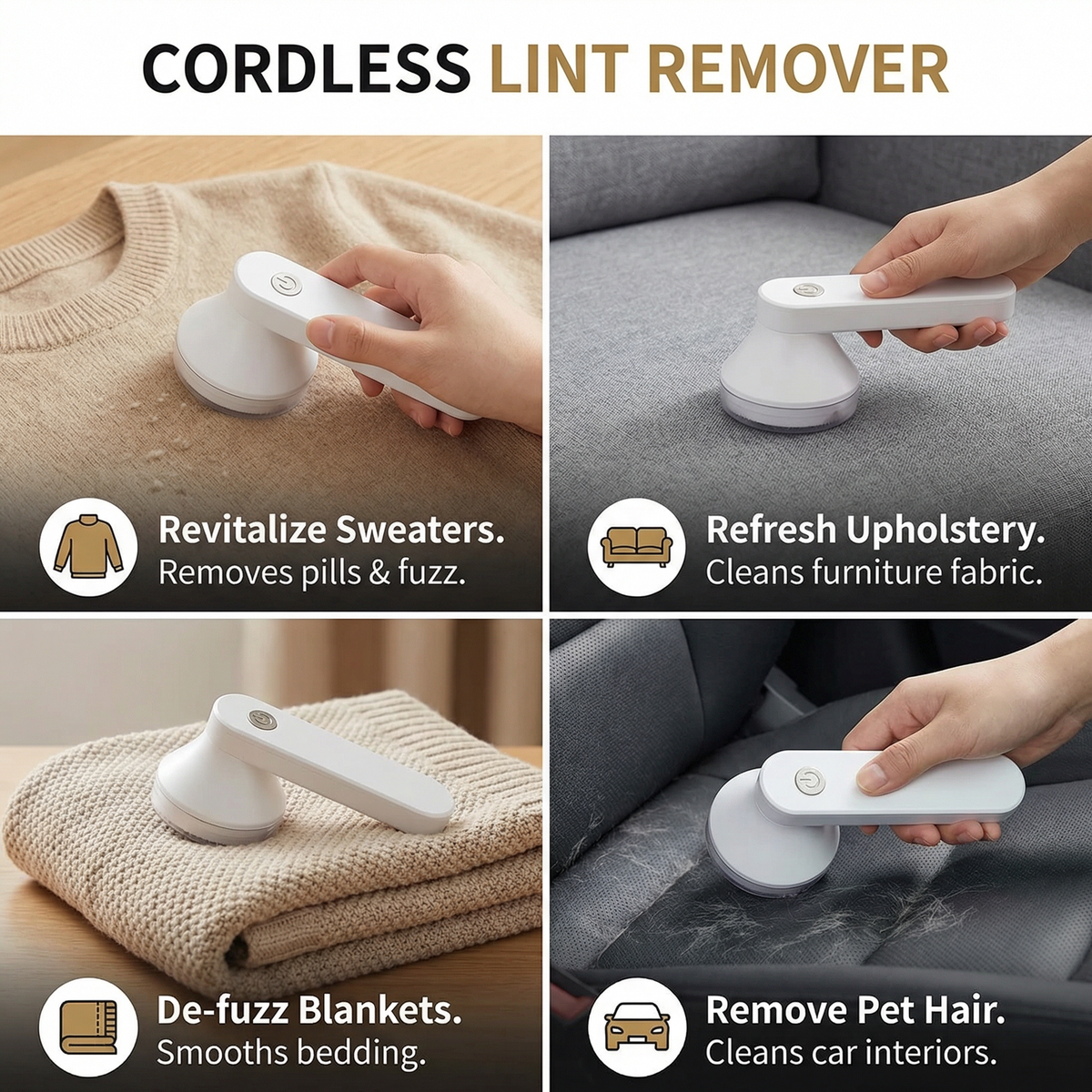 Cordless Lint Remover – Effortless Fabric Maintenance Anywhere 5