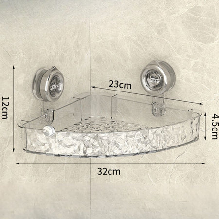 Corner Grip Suction Shelf – Maximize Bathroom Storage Effortlessly 10