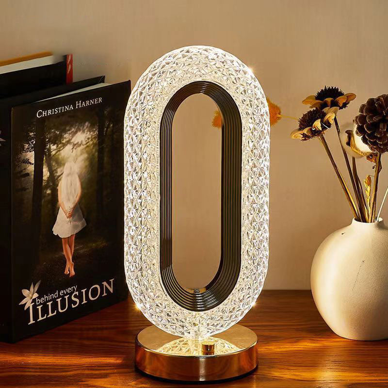 Crystal LED Night Light Lamp – Cozy Rechargeable Ambient Glow 0