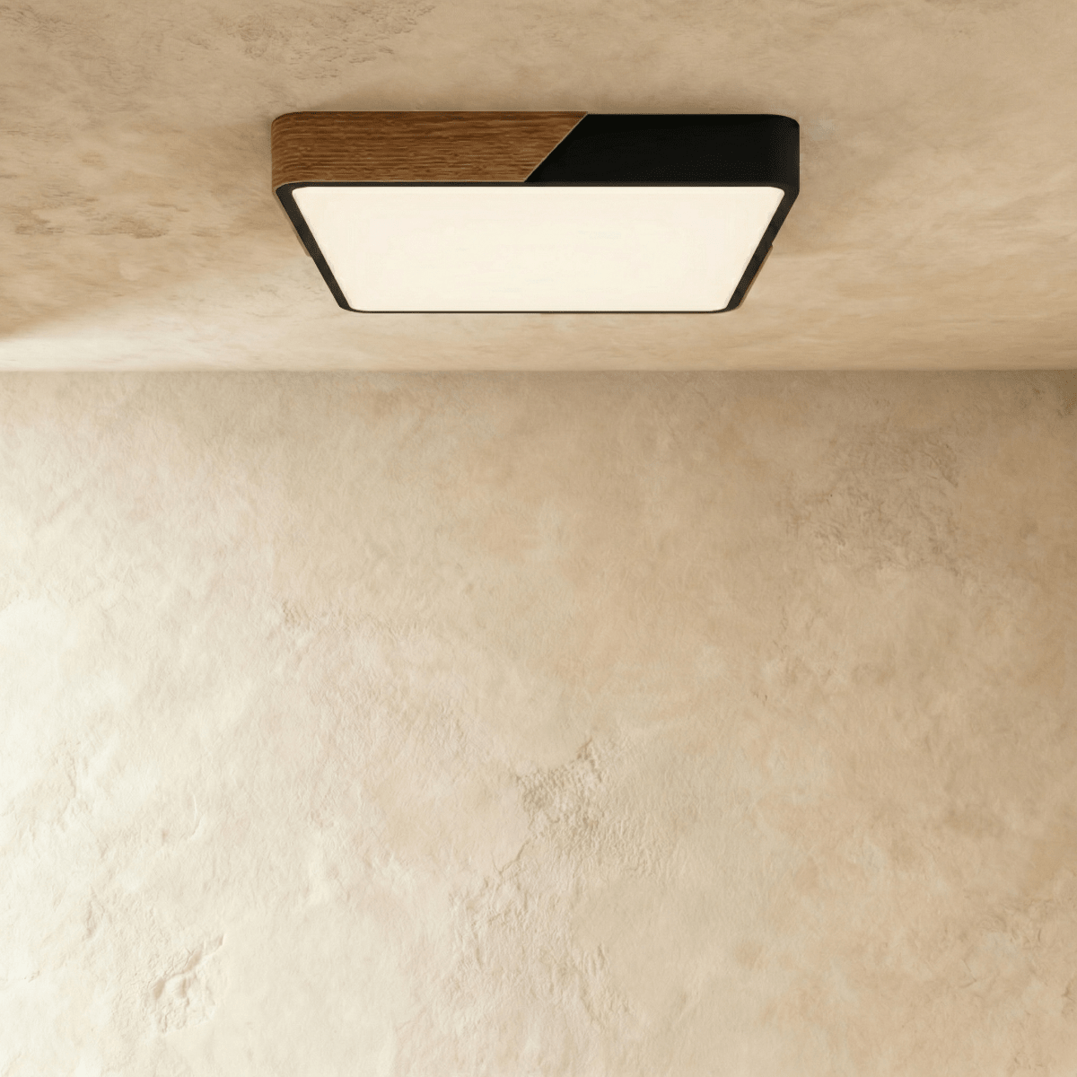 Delphi Flush Mount Ceiling Light – Elegant Wood and Metal Design 10