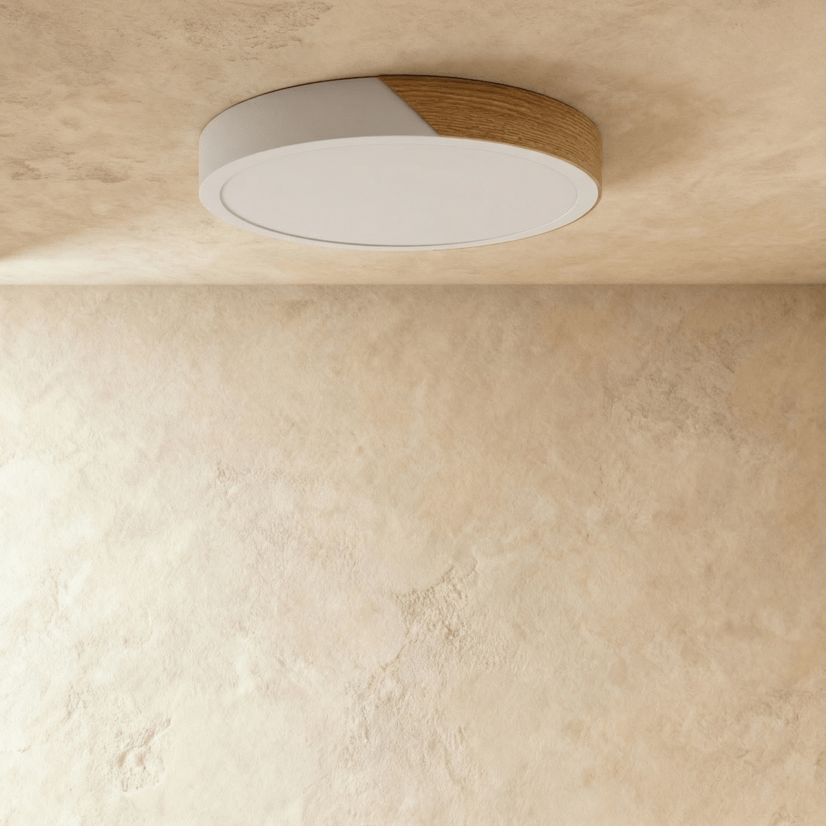 Delphi Flush Mount Ceiling Light – Elegant Wood and Metal Design 5