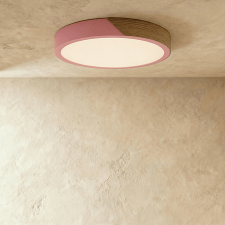 Delphi Flush Mount Ceiling Light – Elegant Wood and Metal Design 6