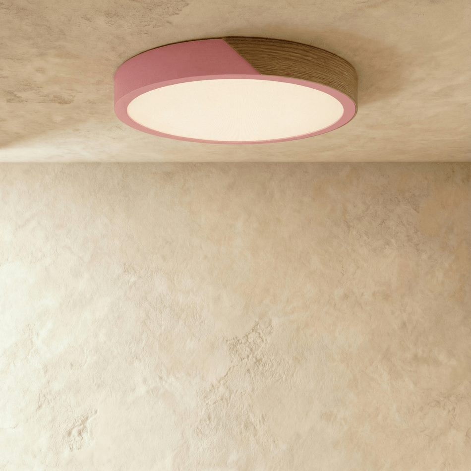 Delphi Flush Mount Ceiling Light – Elegant Wood and Metal Design 6