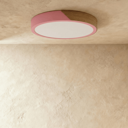 Delphi Flush Mount Ceiling Light – Elegant Wood and Metal Design 7