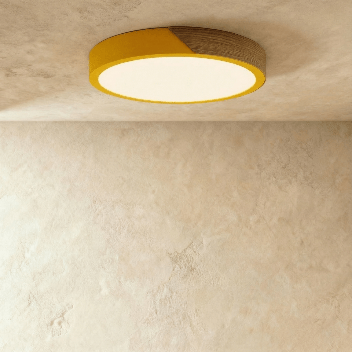 Delphi Flush Mount Ceiling Light – Elegant Wood and Metal Design 8