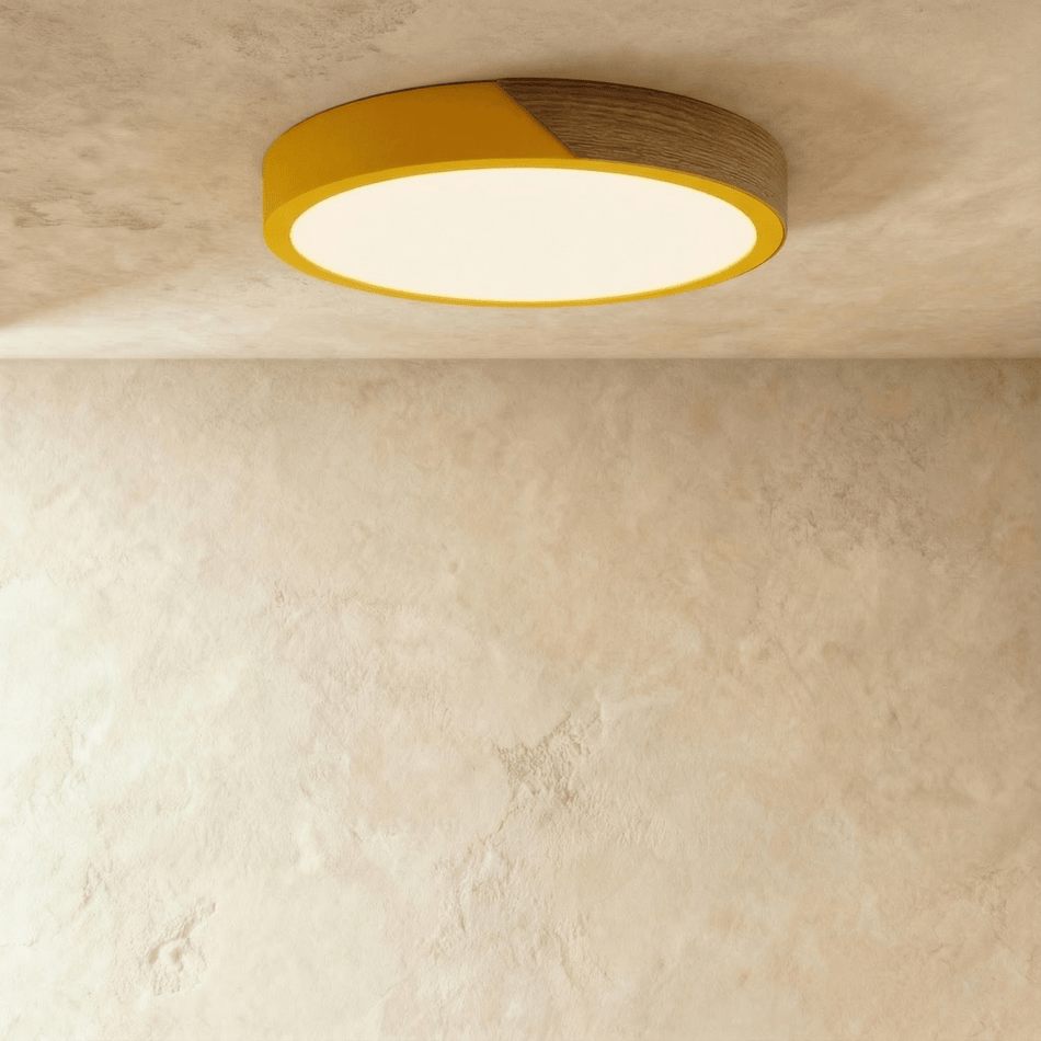Delphi Flush Mount Ceiling Light – Elegant Wood and Metal Design 8