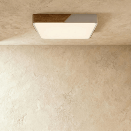 Delphi Flush Mount Ceiling Light – Elegant Wood and Metal Design 9