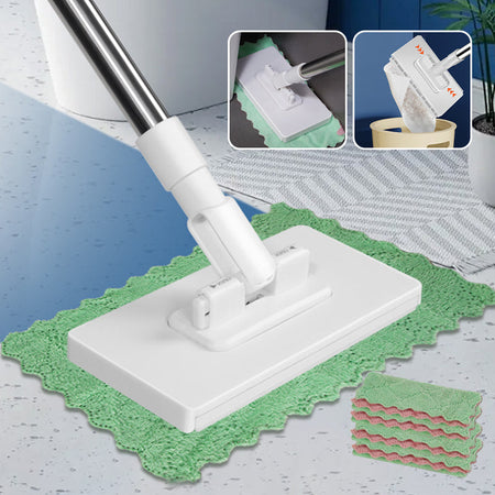 Disposable Dust Mop with Reusable Cloths – Effortless Cleaning for Any Surface 1