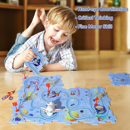 Educational Puzzle Track Car Set – Engaging Learning Adventures for Creative Minds 1