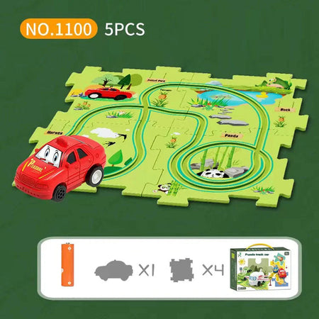 Educational Puzzle Track Car Set – Engaging Learning Adventures for Creative Minds 10
