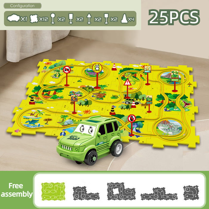 Educational Puzzle Track Car Set – Engaging Learning Adventures for Creative Minds 22