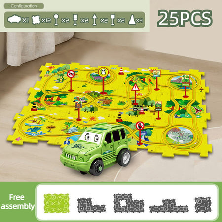 Educational Puzzle Track Car Set – Engaging Learning Adventures for Creative Minds 22