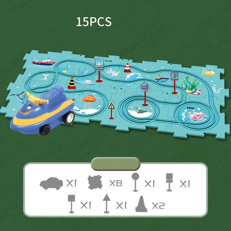 Educational Puzzle Track Car Set – Engaging Learning Adventures for Creative Minds 23