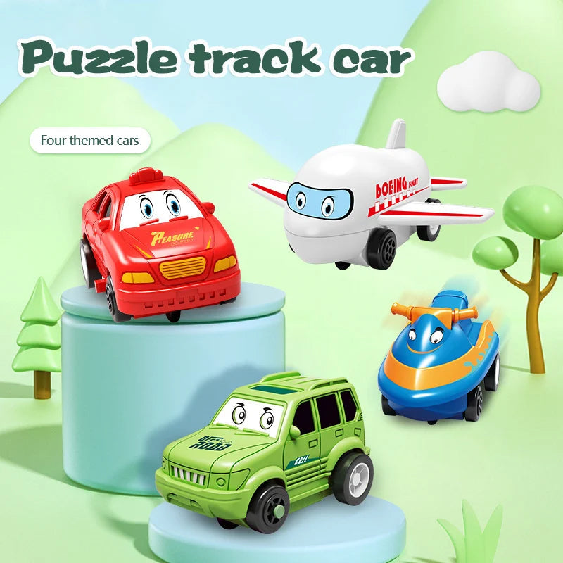 Educational Puzzle Track Car Set – Engaging Learning Adventures for Creative Minds 4