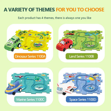 Educational Puzzle Track Car Set – Engaging Learning Adventures for Creative Minds 5