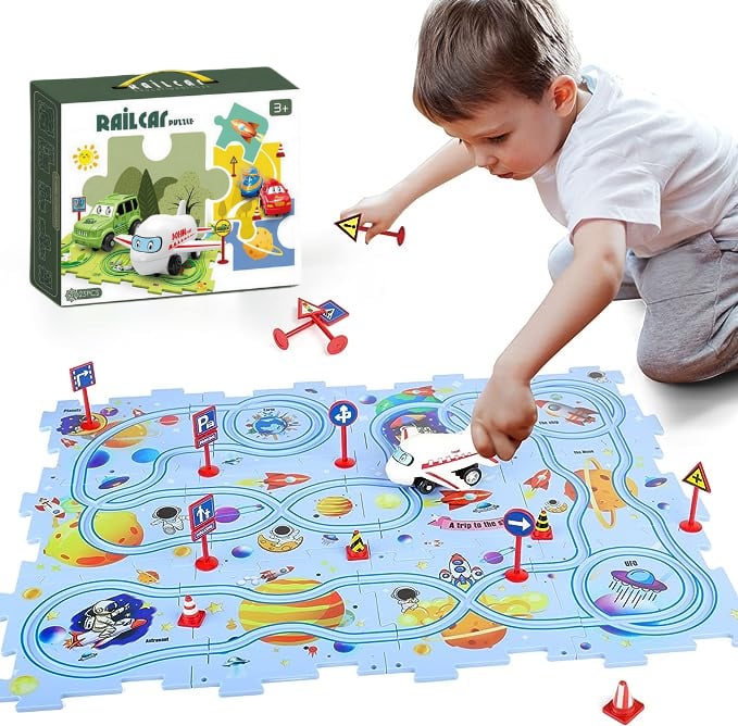 Educational Puzzle Track Car Set – Engaging Learning Adventures for Creative Minds 7