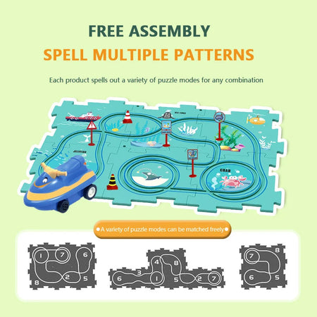 Educational Puzzle Track Car Set – Engaging Learning Adventures for Creative Minds 8