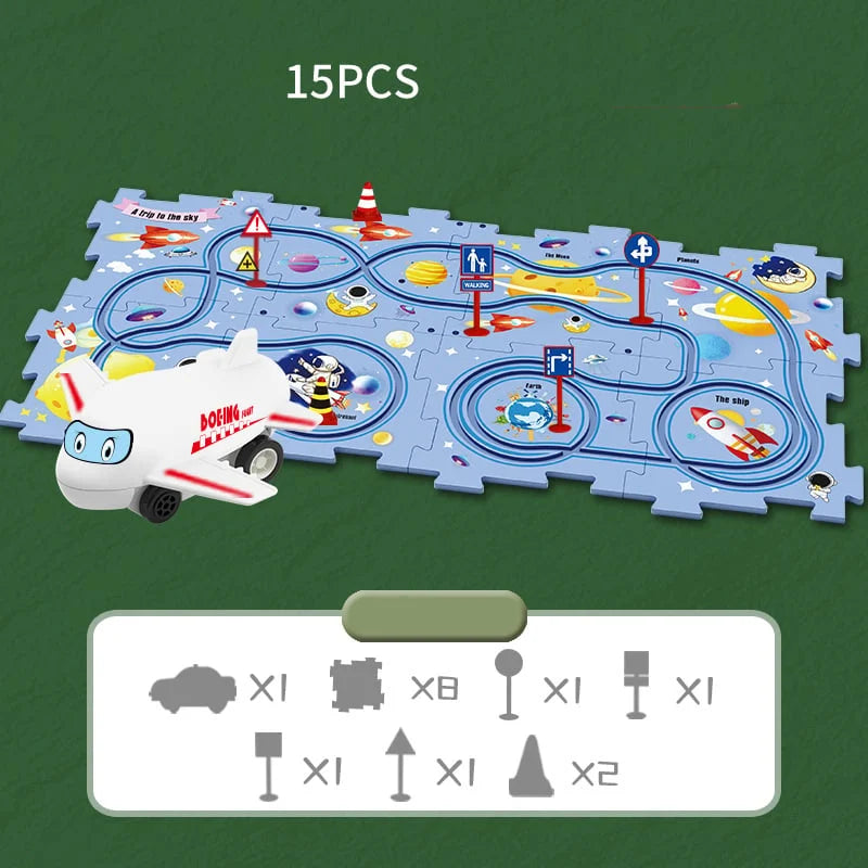 Educational Puzzle Track Car Set – Engaging Learning Adventures for Creative Minds 9