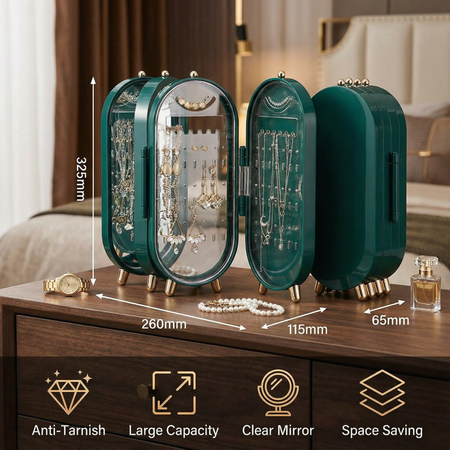 Elegant Jewelry Box With Mirror – Effortless Organization For Your Treasures 5