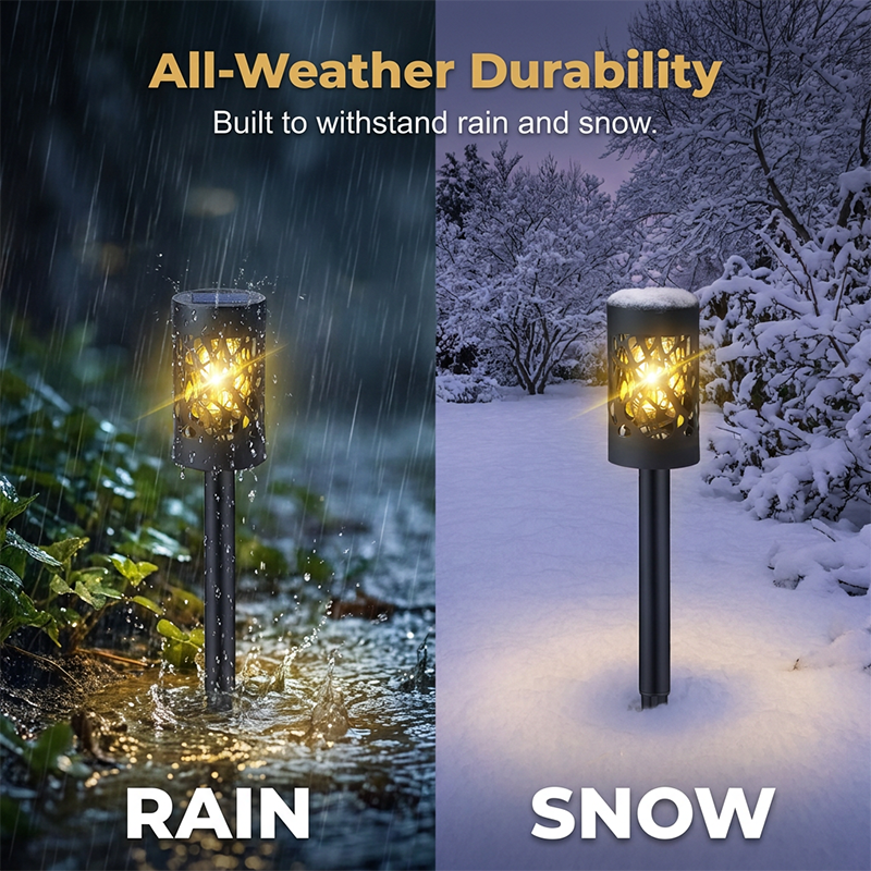 Elegant Solar Garden Lights Set – Enchanting Warm Glow for Your Outdoor Spaces 2