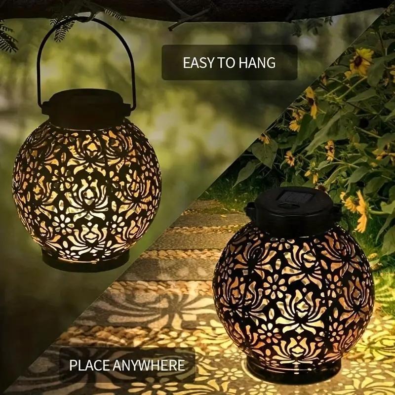 Elegant Solar Lanterns Outdoor Pendant – Charming Glow for Your Garden 3