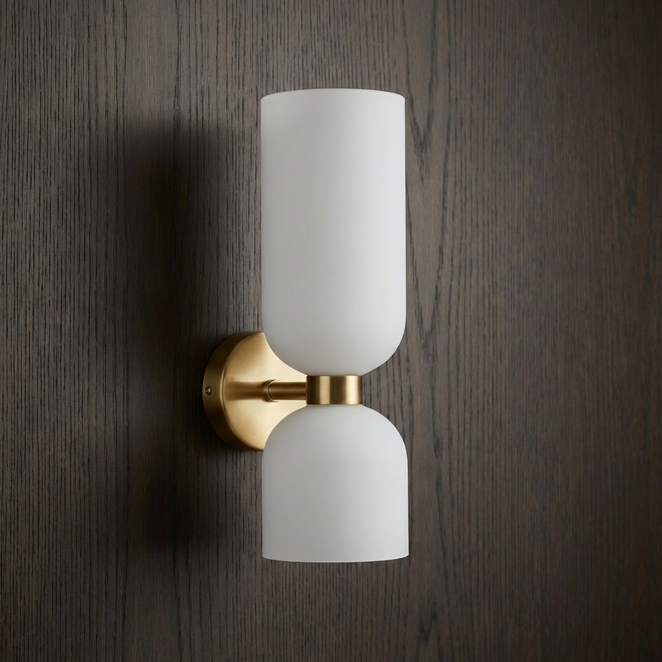 Elin Nordic Modern Glass Wall Light – Soft, Architectural Glow for Contemporary Spaces 0