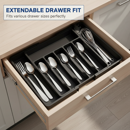 Extendable Kitchen Cutlery Organizer – Effortless Storage For Your Utensils 3