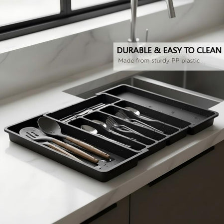 Extendable Kitchen Cutlery Organizer – Effortless Storage For Your Utensils 6