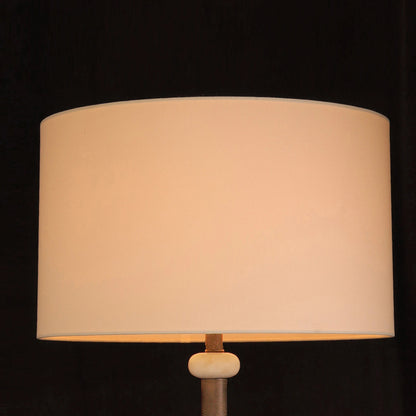 Floor lamp with metal stand
