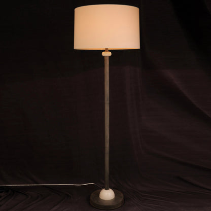 Floor lamp with metal stand